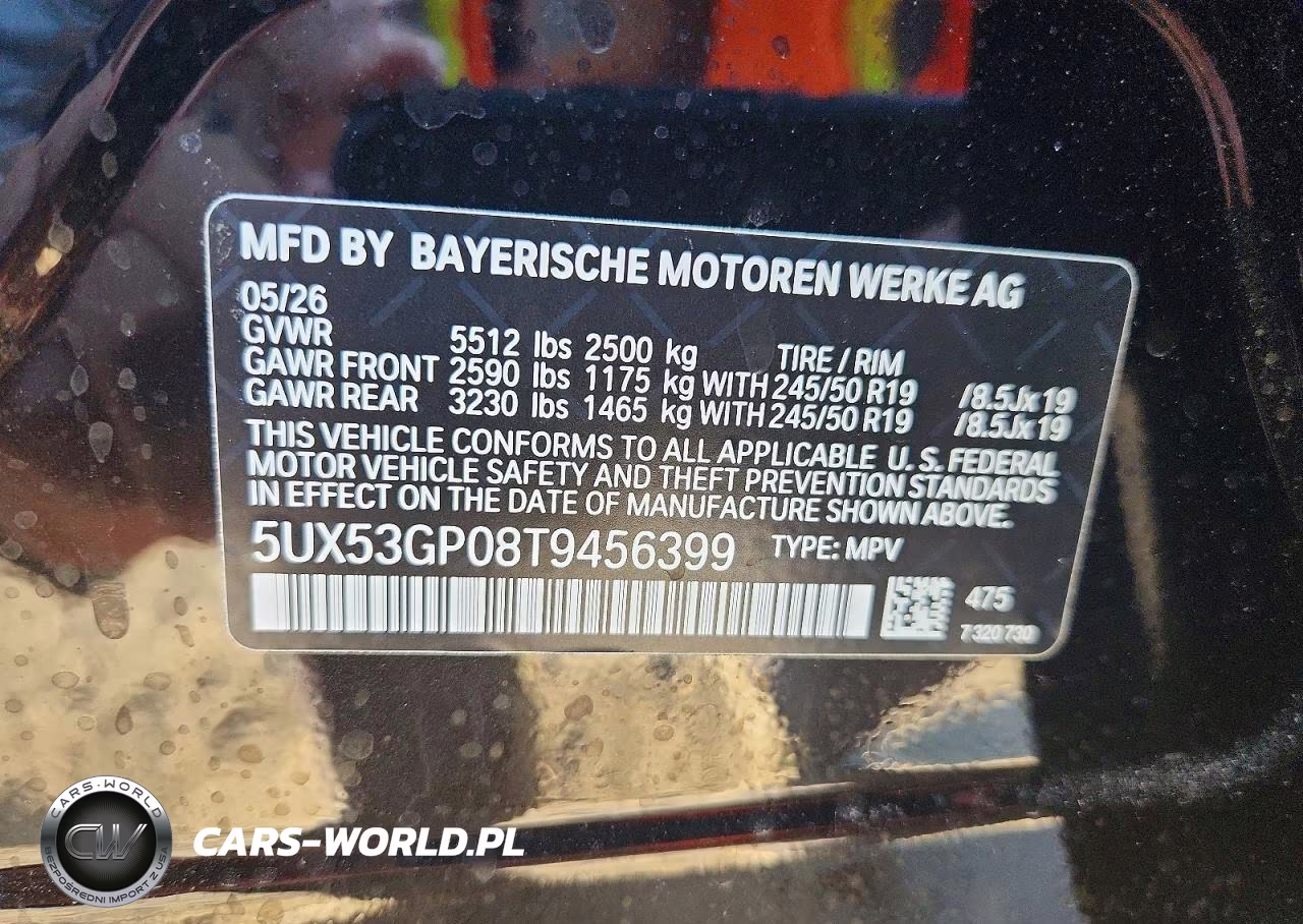 2026 BMW X3 30 xDrive VIN:5UX53GP08T9456399 - 13