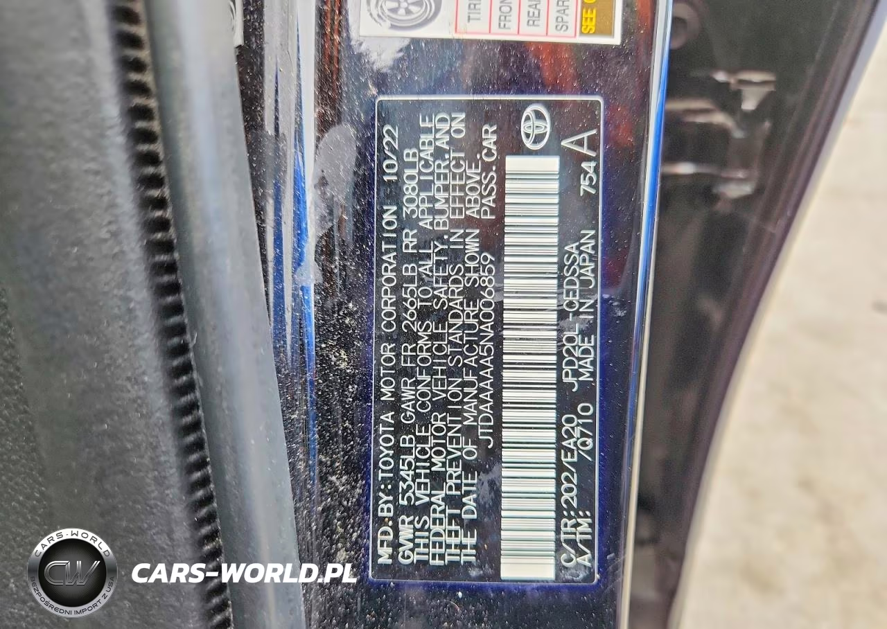 2022 Toyota Mirai Xle VIN:JTDAAAAA5NA006859 - 13