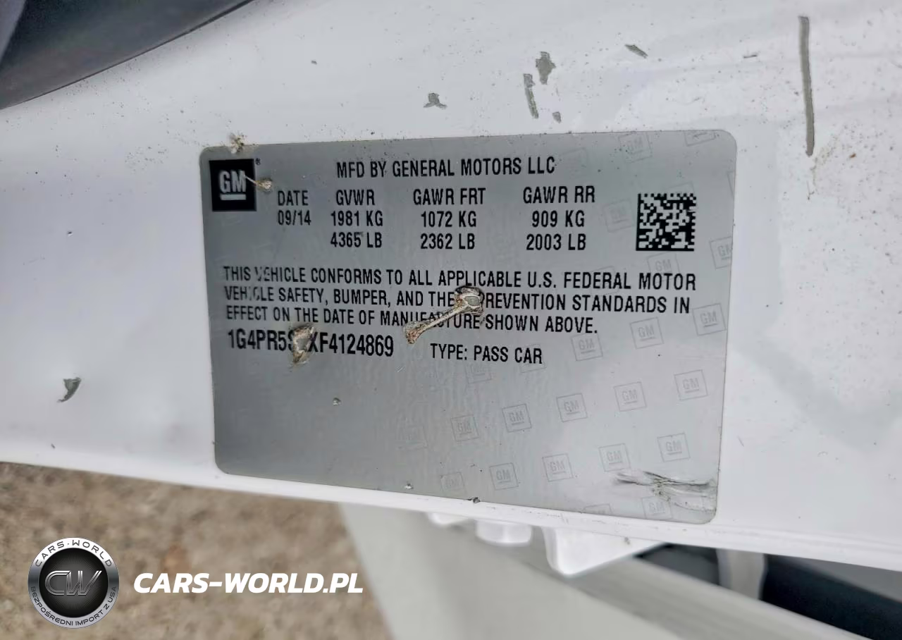 2015 Buick Verano Convenience VIN:1G4PR5SKXF4124869 - 12