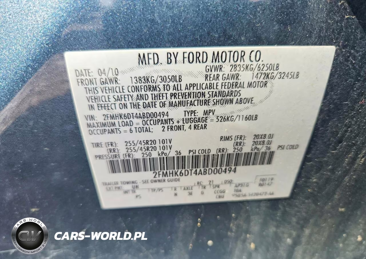 2010 Ford Flex Limited VIN:2FMHK6DT4ABD00494 - 13