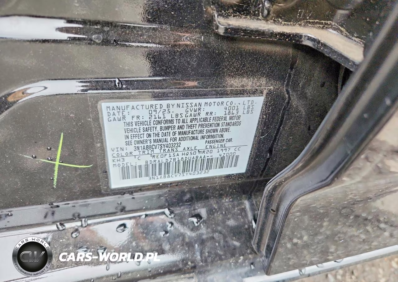 2025 Nissan Sentra Sv VIN:3N1AB8CV7SY403232 - 12