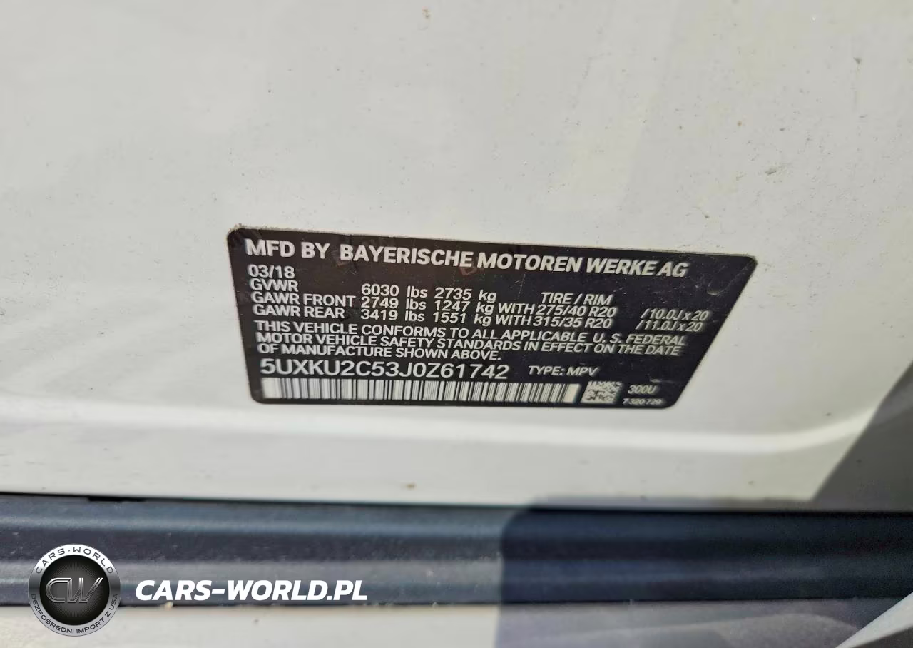 2018 BMW X6 xDrive35I VIN:5UXKU2C53J0Z61742 - 13