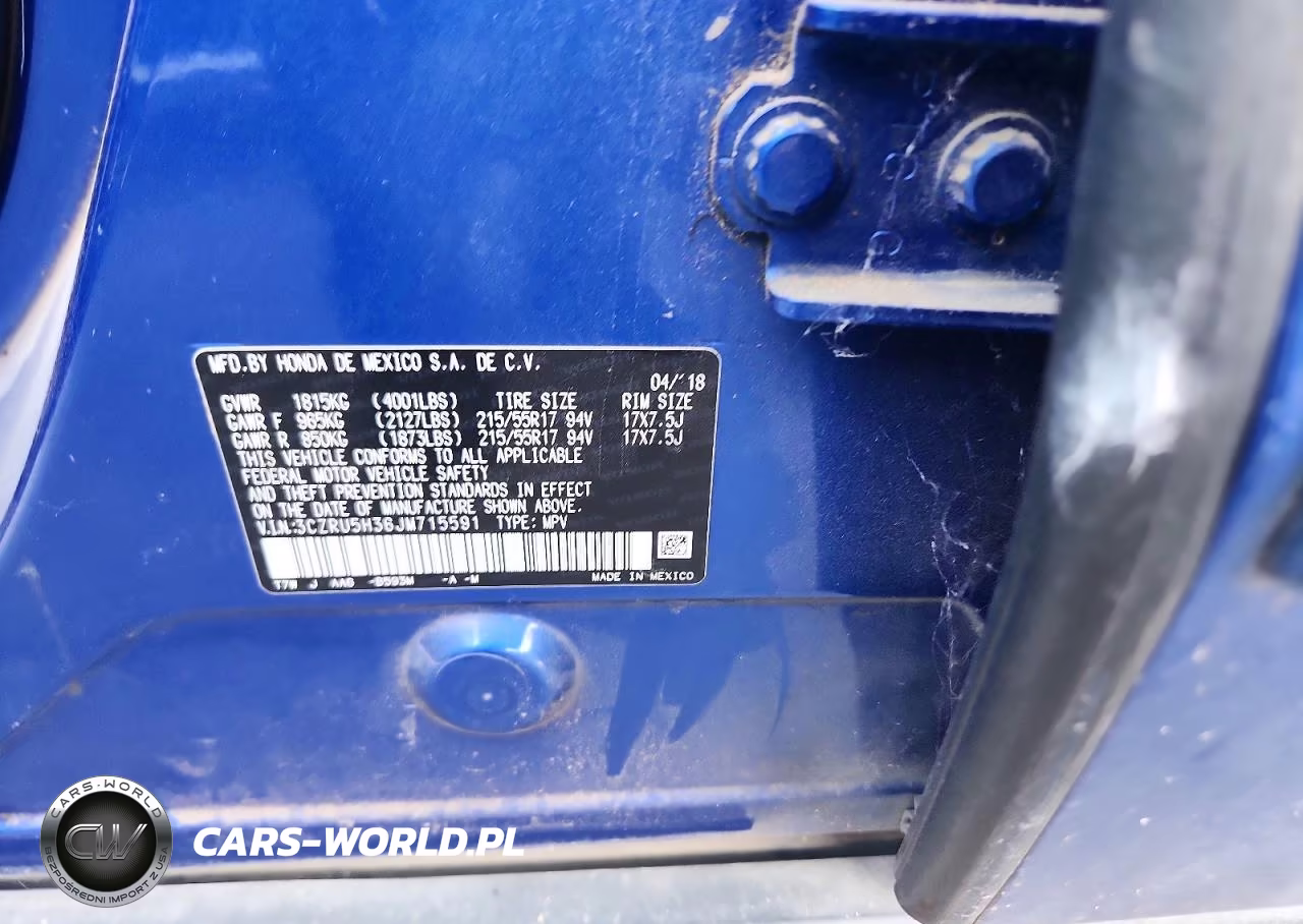 2018 Honda Hr-V Lx VIN:3CZRU5H36JM715591 - 13
