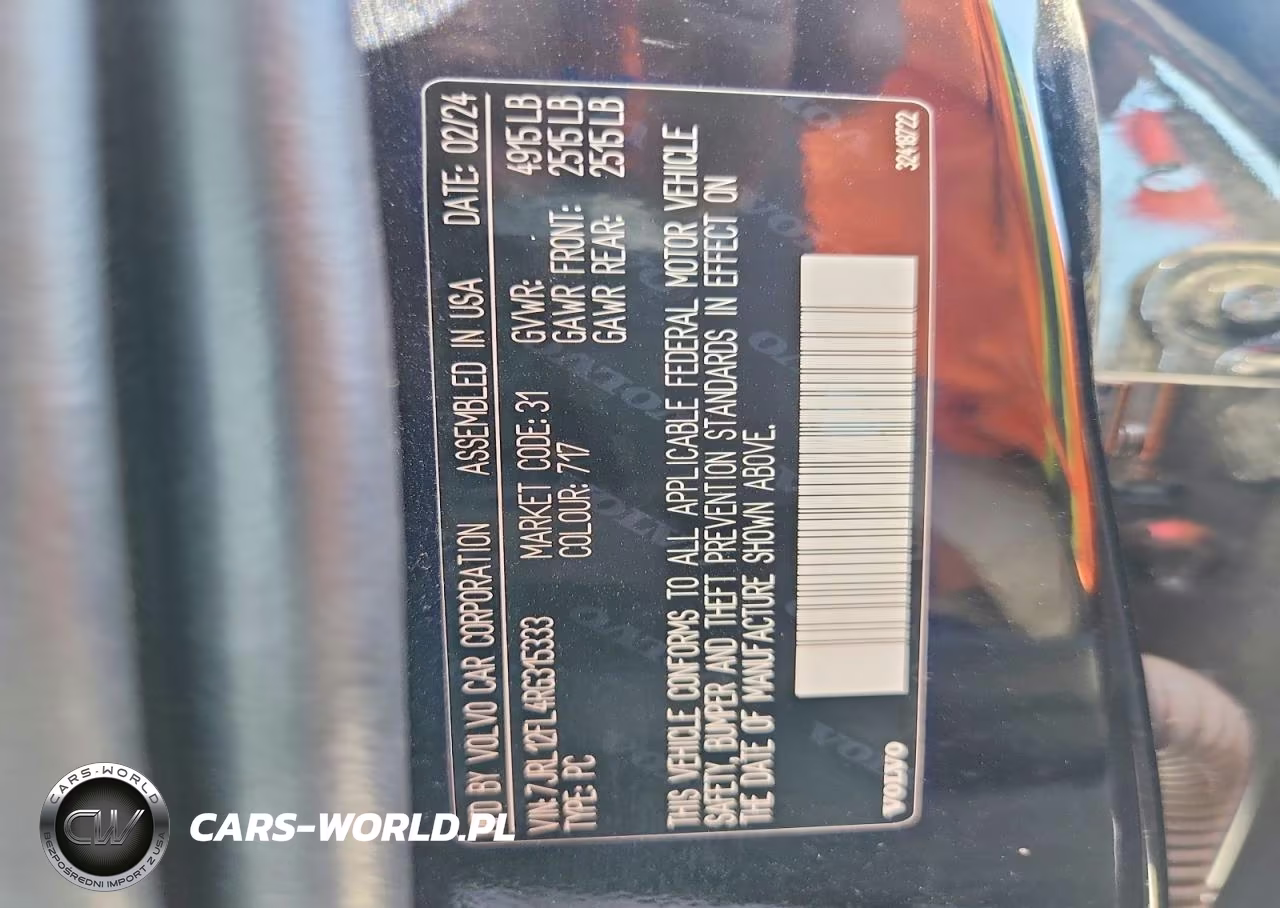 2024 Volvo S60 B5 Plus Dark Theme VIN:7JRL12FL4RG315333 - 12