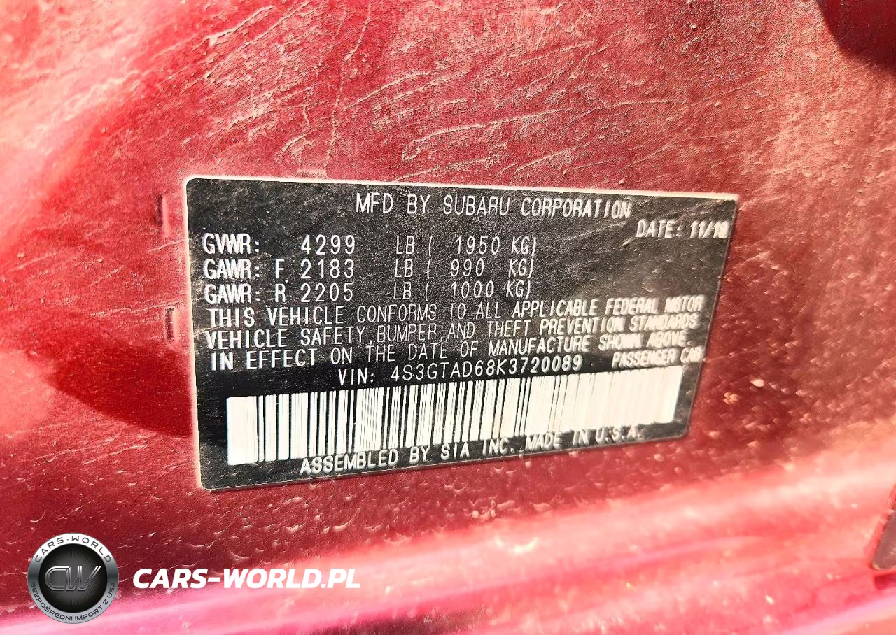 2019 Subaru Impreza Premium VIN:4S3GTAD68K3720089 - 12