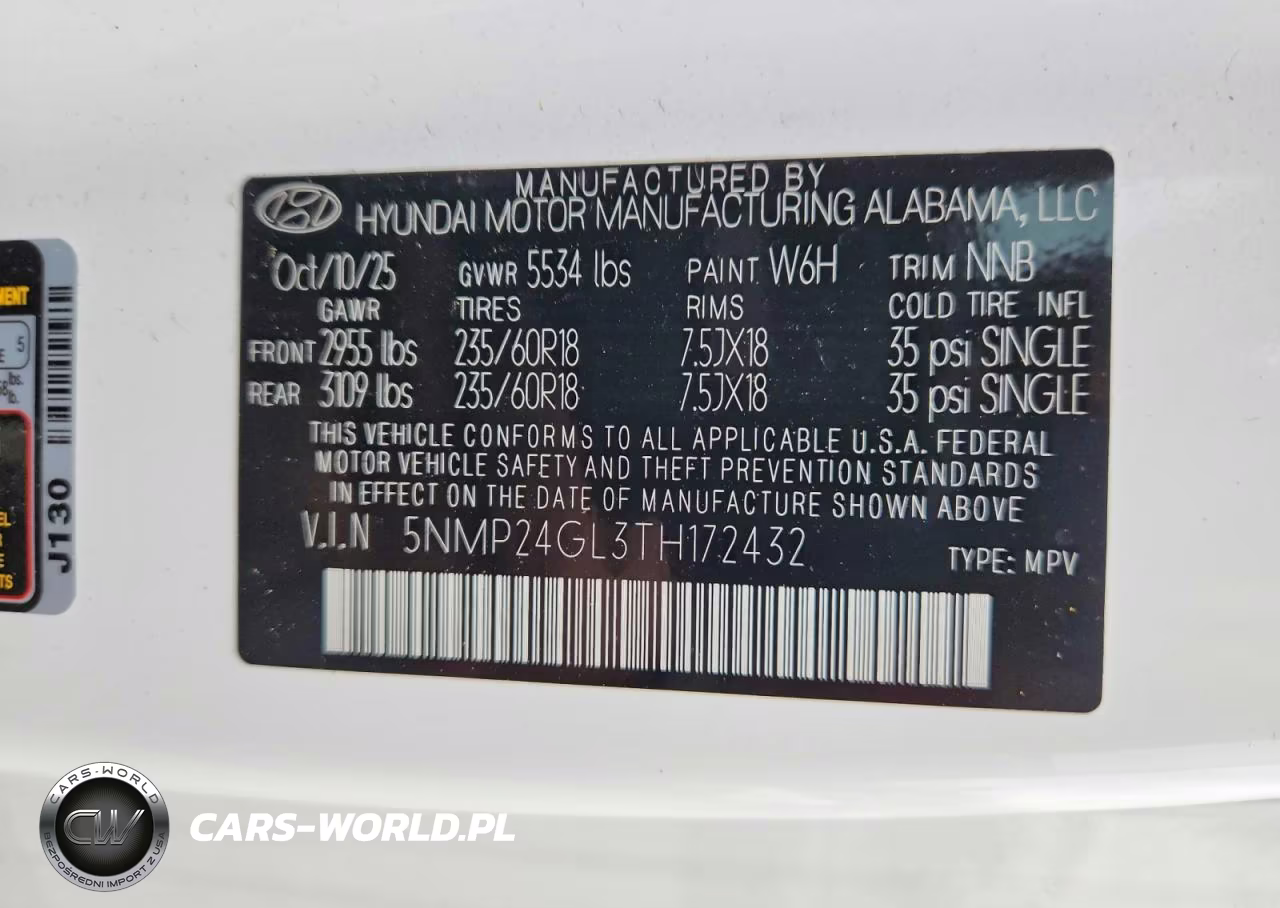 2026 Hyundai Santa Fe Sel VIN:5NMP24GL3TH172432 - 14