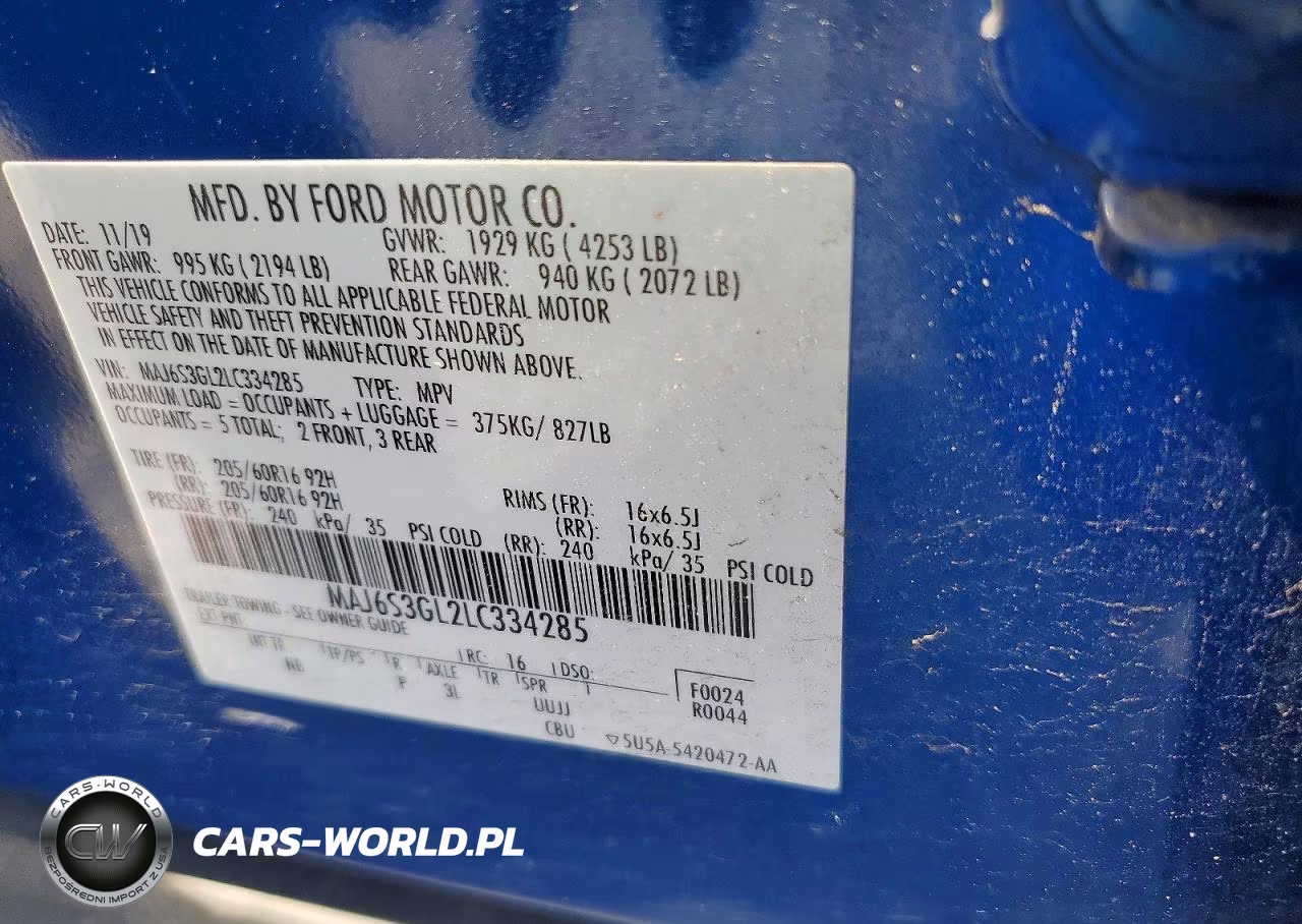 2020 Ford Ecosport Se VIN:MAJ6S3GL2LC334285 - 13