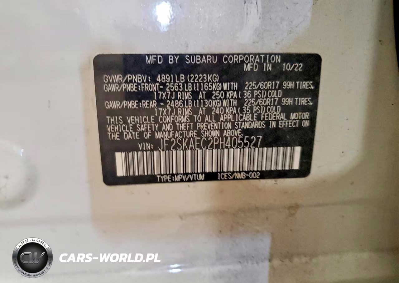 2023 Subaru Forester Premium VIN:JF2SKAEC2PH405527 - 12