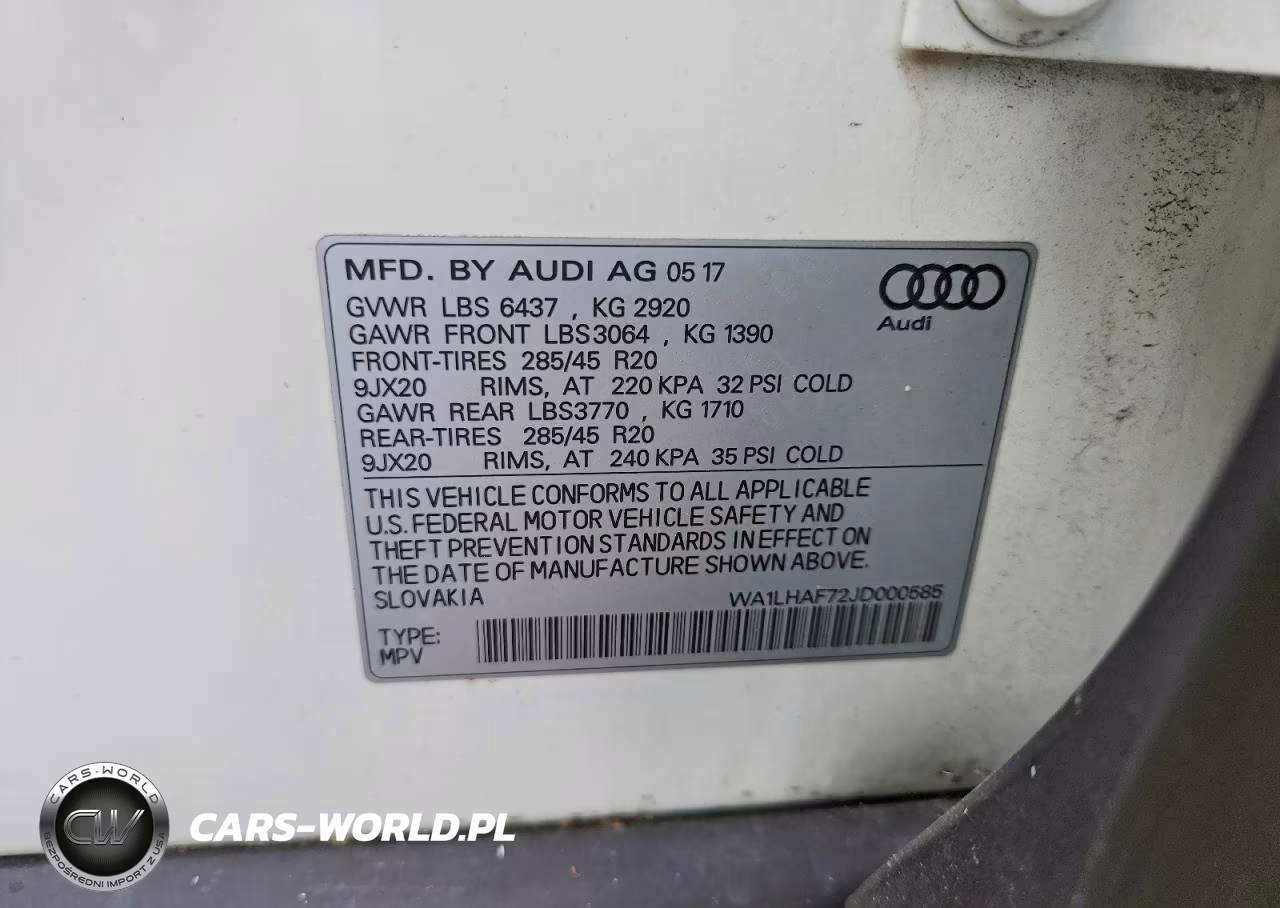 2018 Audi Q7 Premium Plus VIN:WA1LHAF72JD000585 - 13