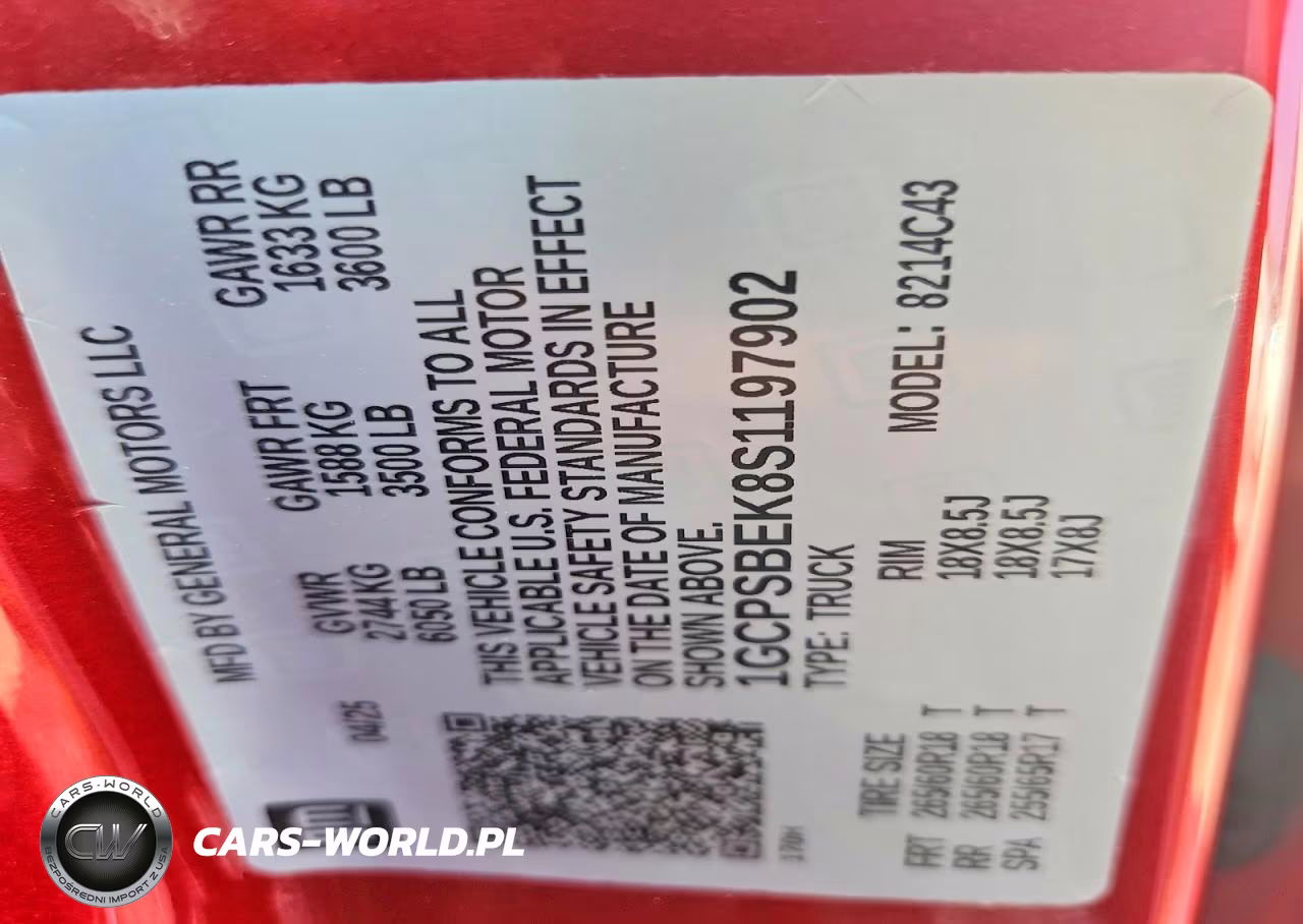 2025 Chevrolet Colorado VIN:1GCPSBEK8S1197902 - 12
