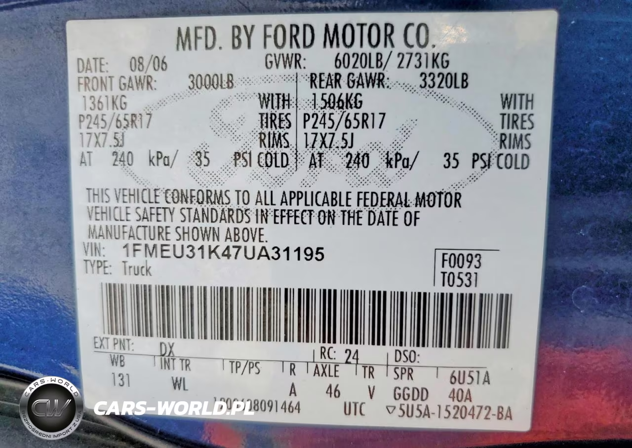 2007 Ford Explorer Sport Trac Xlt VIN:1FMEU31K47UA31195 - 12