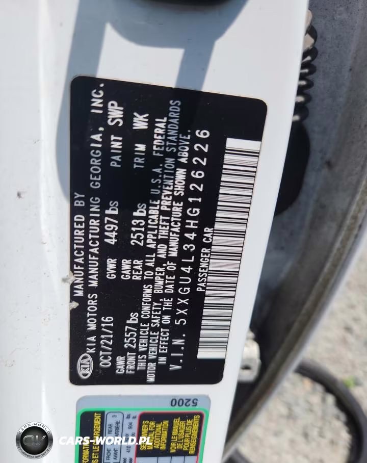 2017 Kia Optima Ex VIN:5XXGU4L34HG126226 - 12