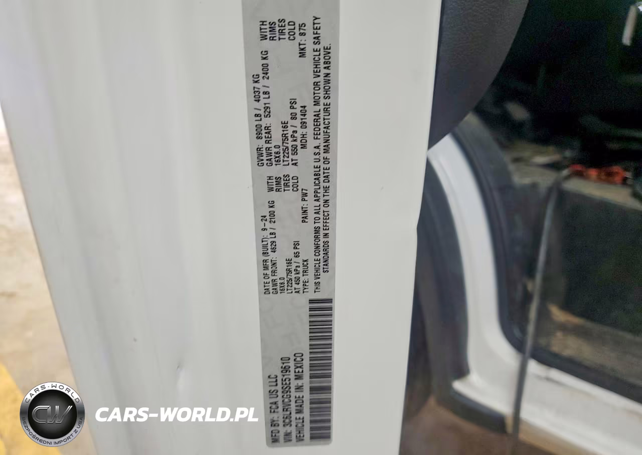 2025 Ram Promaster 2500 2500 High VIN:3C6LRVCG9SE519610 - 13