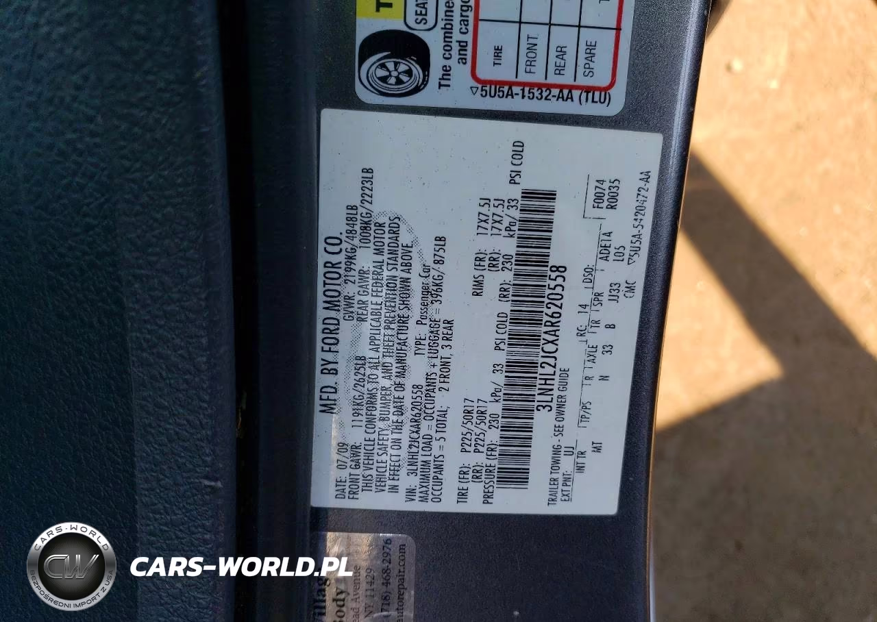 2010 Lincoln Mkz VIN:3LNHL2JCXAR620558 - 12