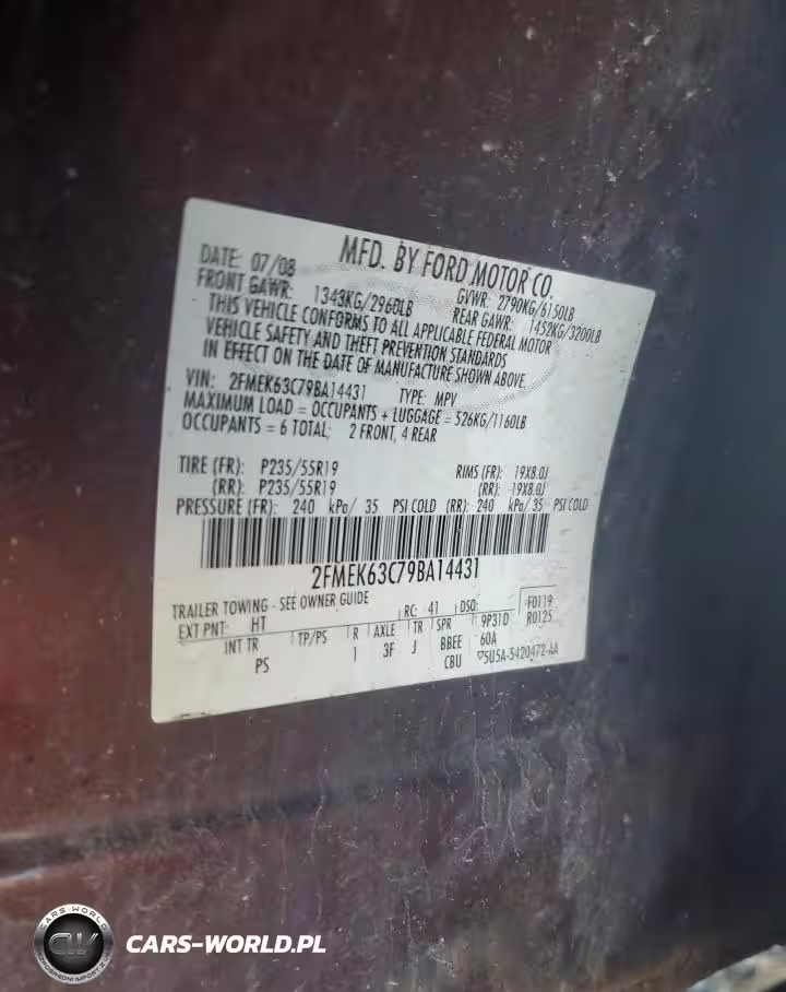 2009 Ford Flex Limited VIN:2FMEK63C79BA14431 - 14