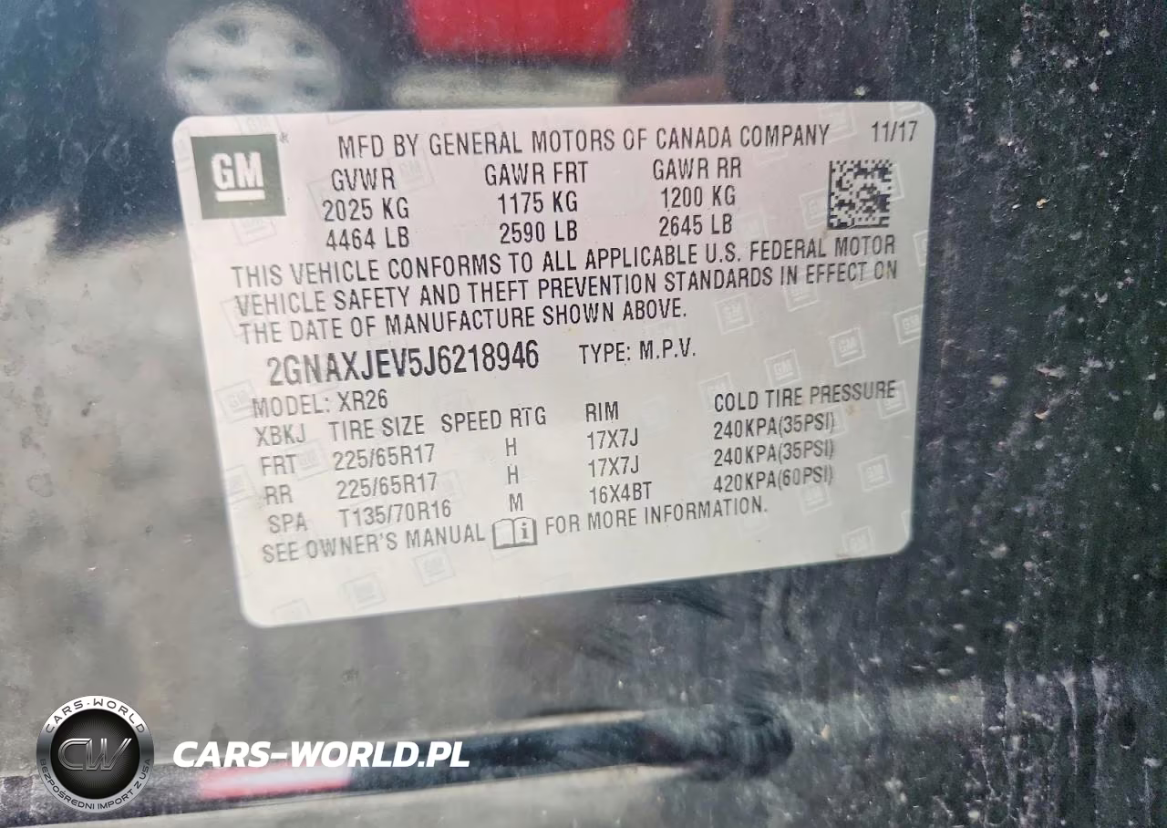2018 Chevrolet Equinox Lt VIN:2GNAXJEV5J6218946 - 13