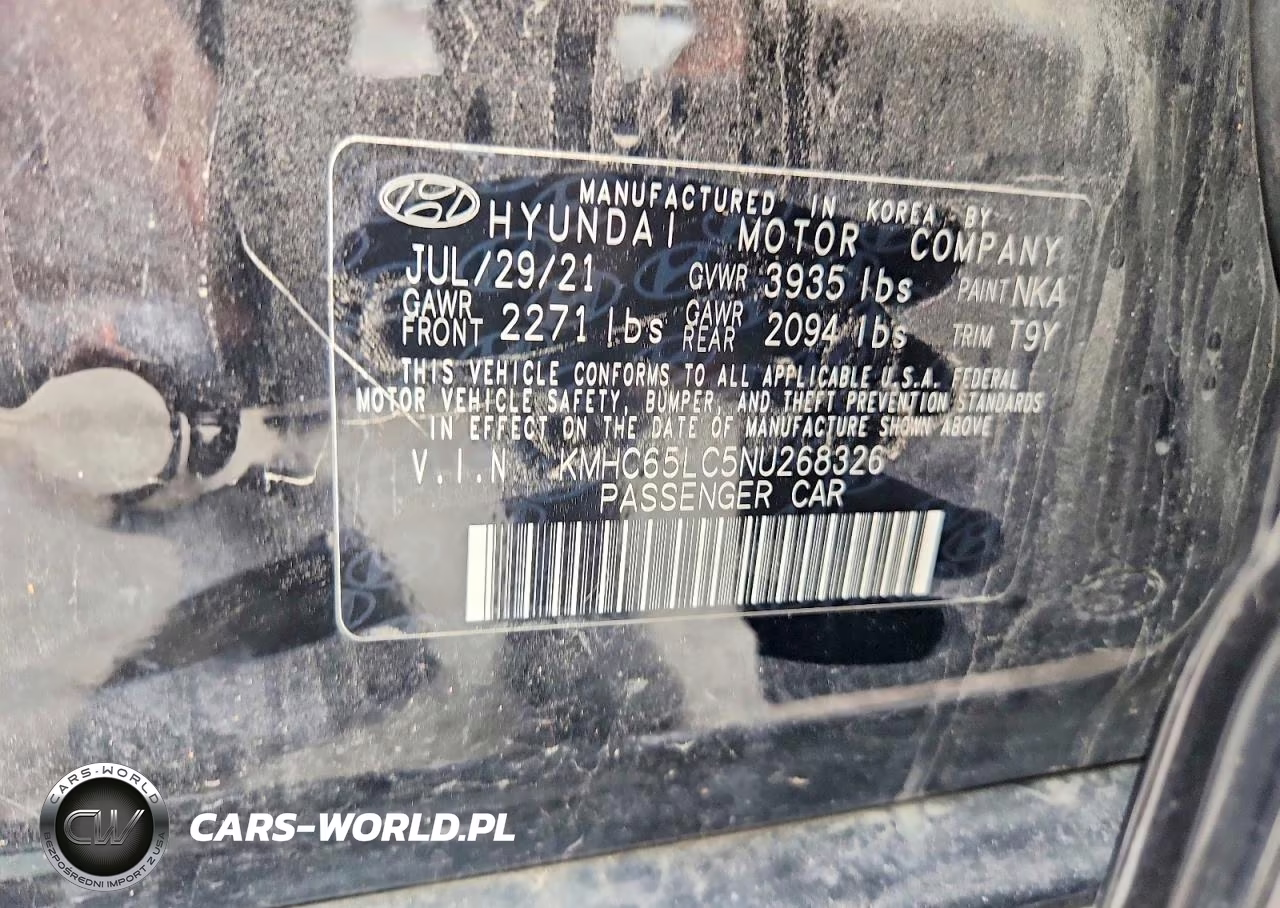 2022 Hyundai Ioniq Blue VIN:KMHC65LC5NU268326 - 12