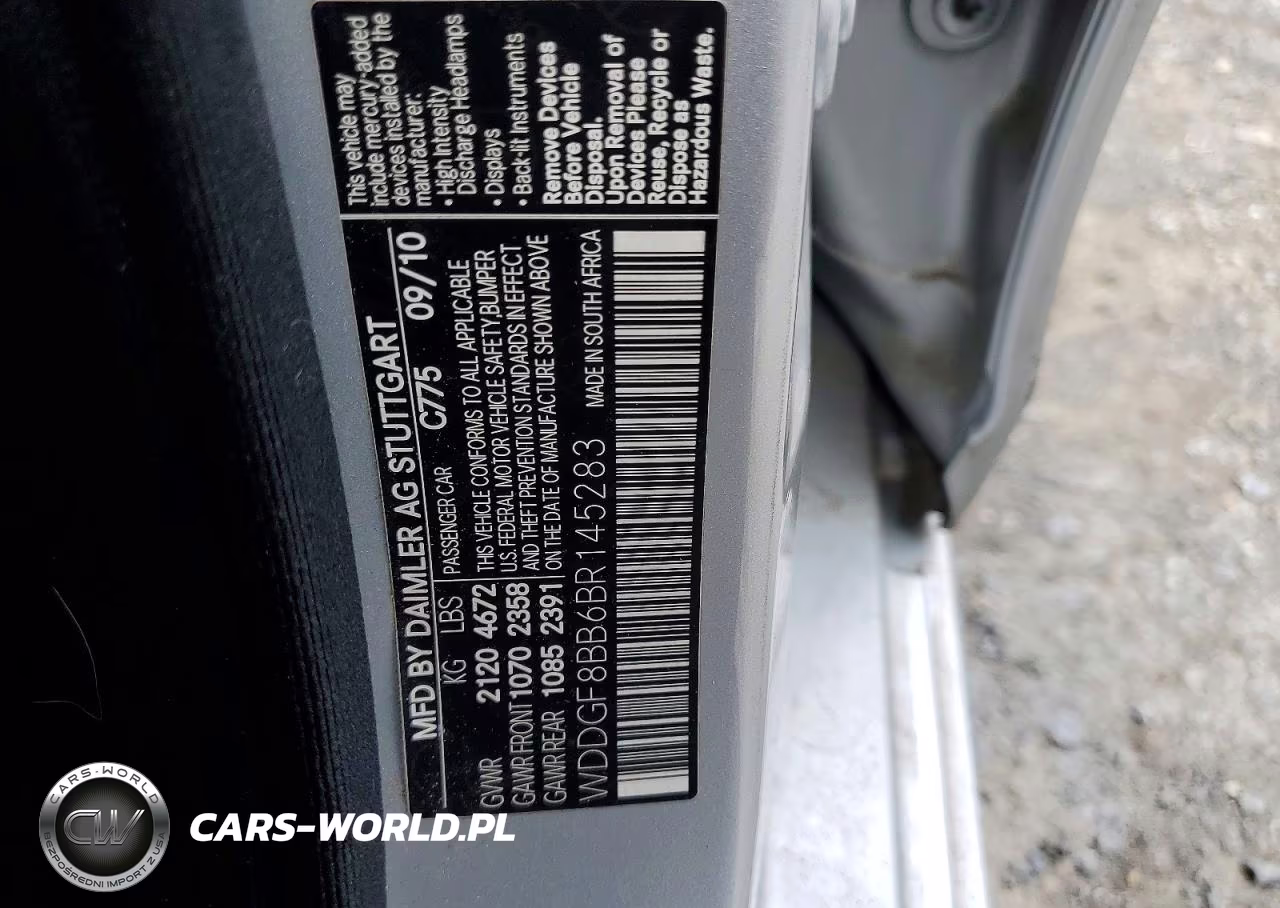 2011 Mercedes-Benz C 300 4Matic VIN:WDDGF8BB6BR145283 - 12