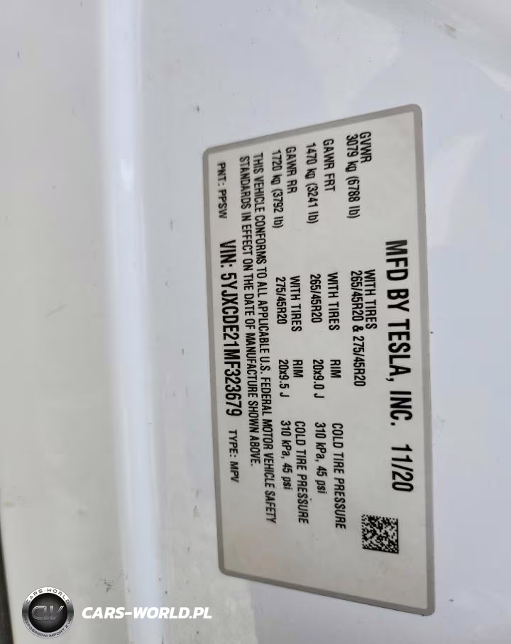 2021 Tesla Model X VIN:5YJXCDE21MF323679 - 13