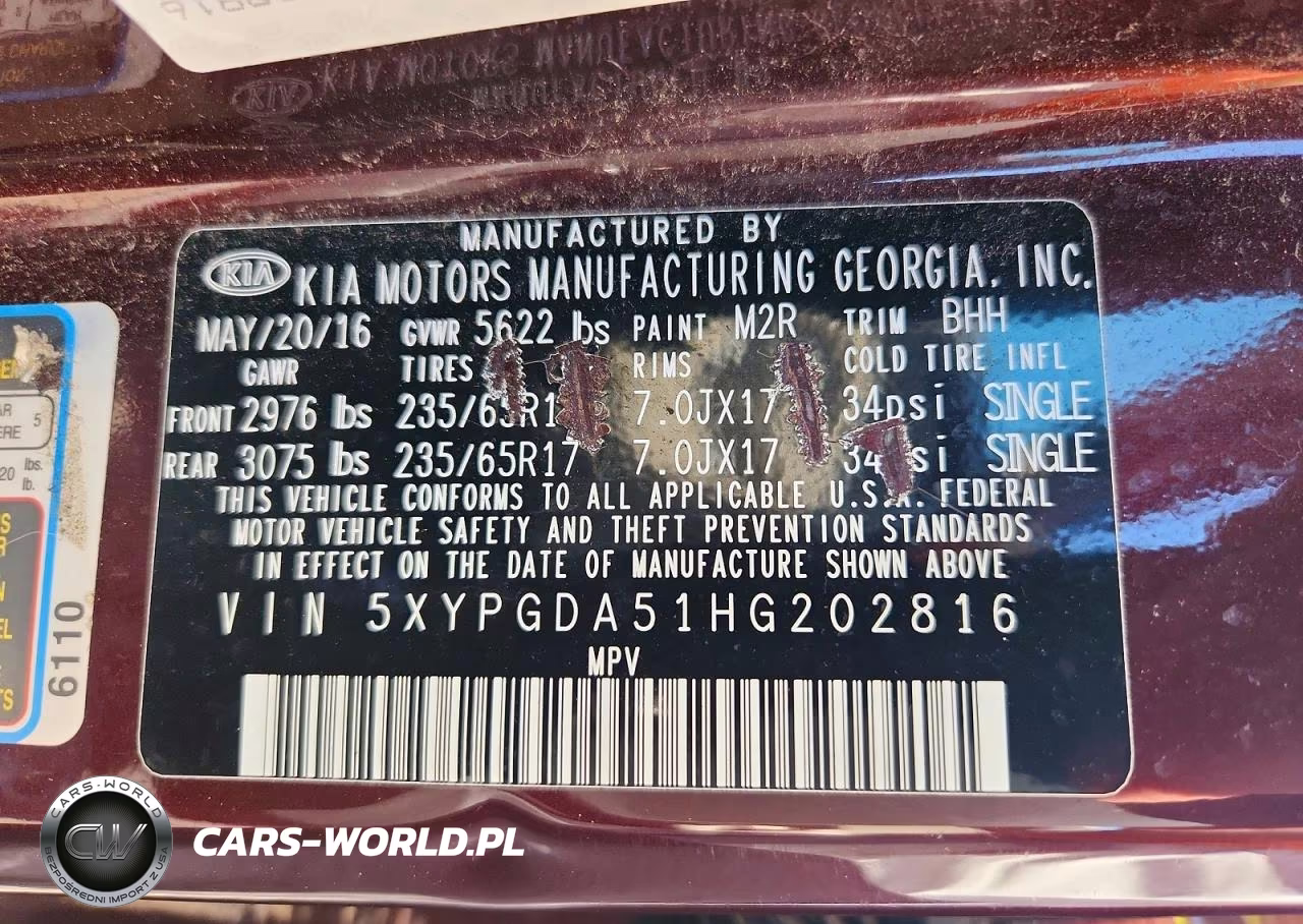 2017 Kia Sorento Lx V6 VIN:5XYPGDA51HG202816 - 13