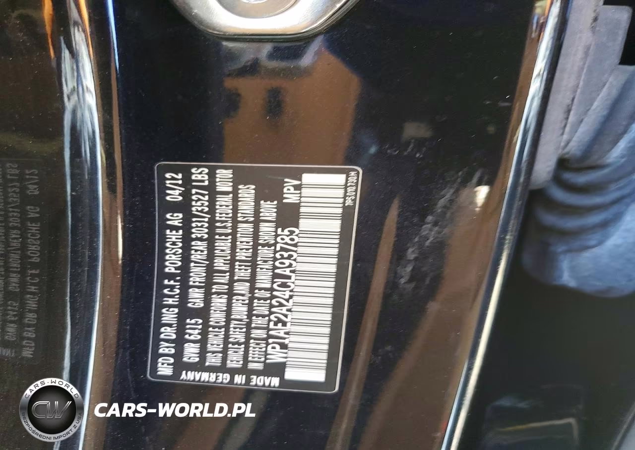 2012 Porsche Cayenne S Hybrid VIN:WP1AE2A24CLA93785 - 12