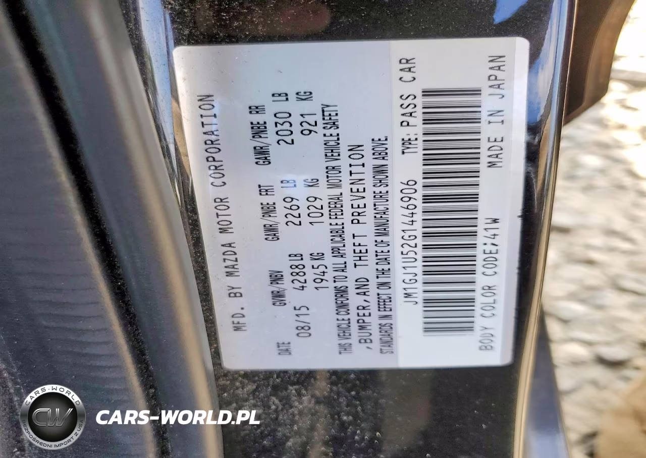 2016 Mazda 6 Sport VIN:JM1GJ1U52G1446906 - 12