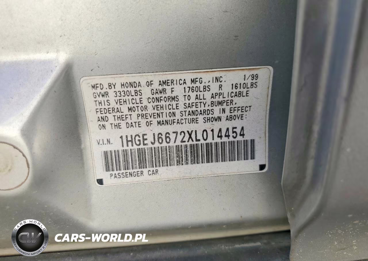 1999 Honda Civic Lx VIN:1HGEJ6672XL014454 - 12