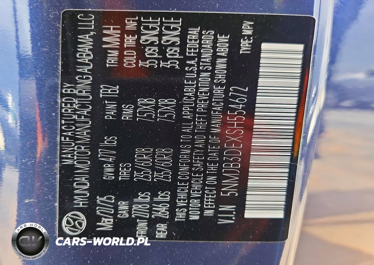 2025 Hyundai Tucson Sel VIN:5NMJB3DEXSH554672 - 13