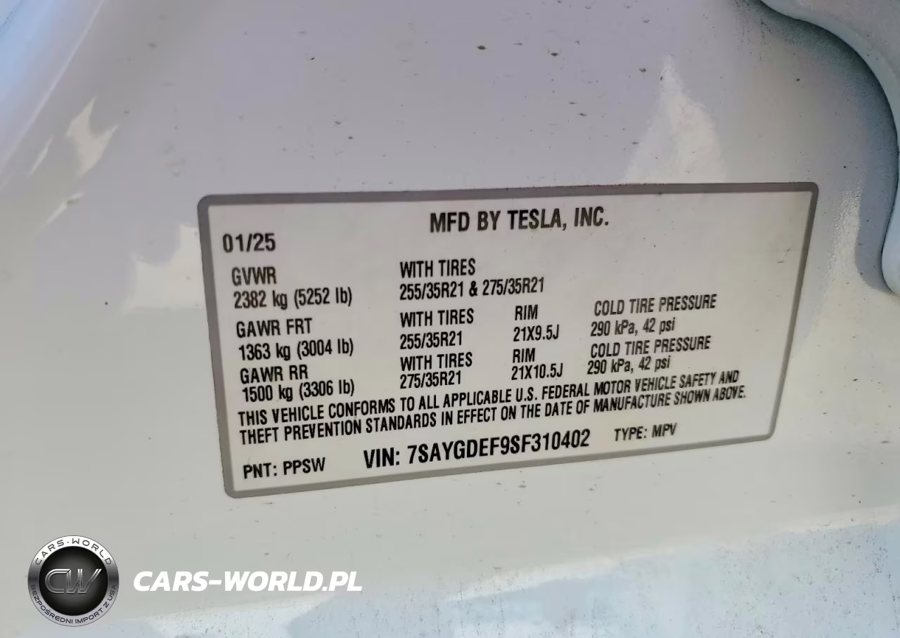 2025 Tesla Model Y VIN:7SAYGDEF9SF310402 - 12