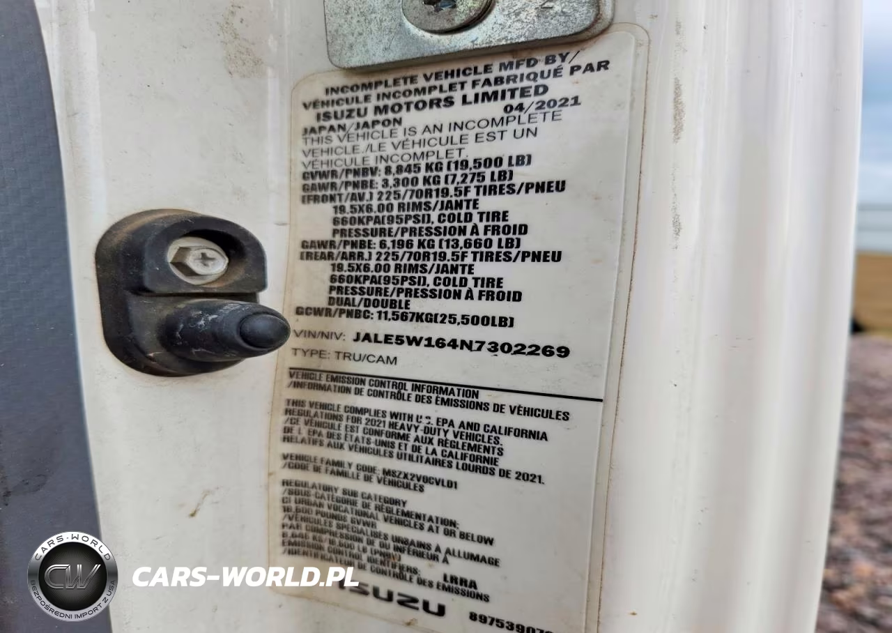 2022 Isuzu Nrr Packer Garbage Truck VIN:JALE5W164N7302269 - 12
