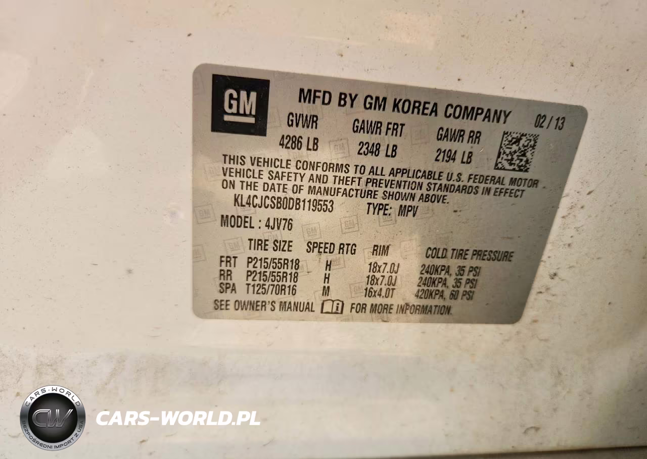 2013 Buick Encore VIN:KL4CJCSB0DB119553 - 13