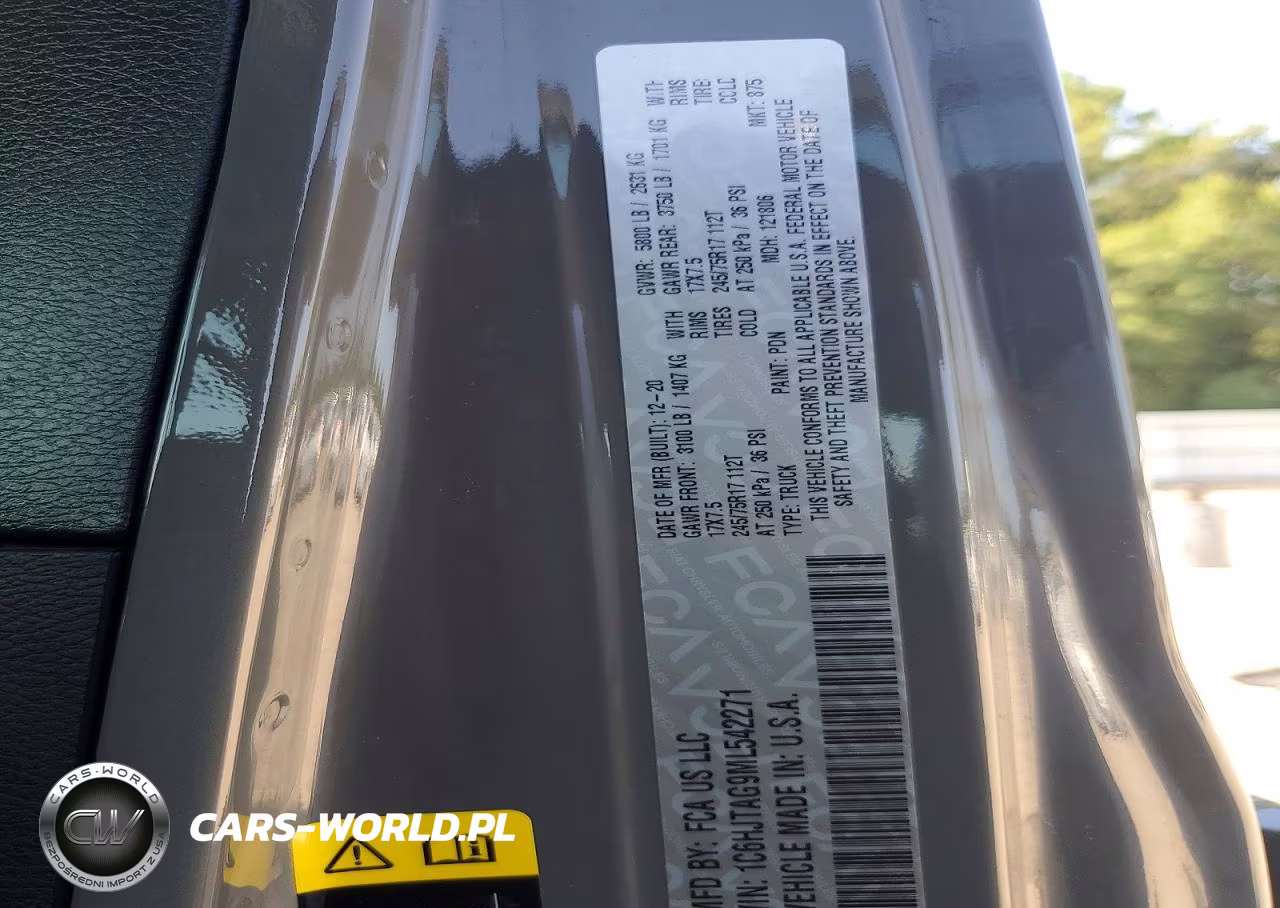 JEEP GLADIATOR VIN:1C6HJTAG9ML542271 - 13