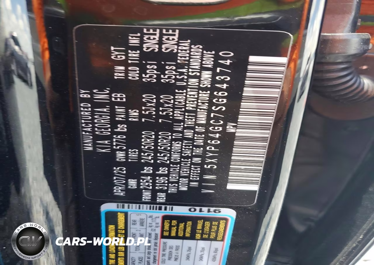 2025 Kia Telluride S VIN:5XYP64GC7SG643740 - 13