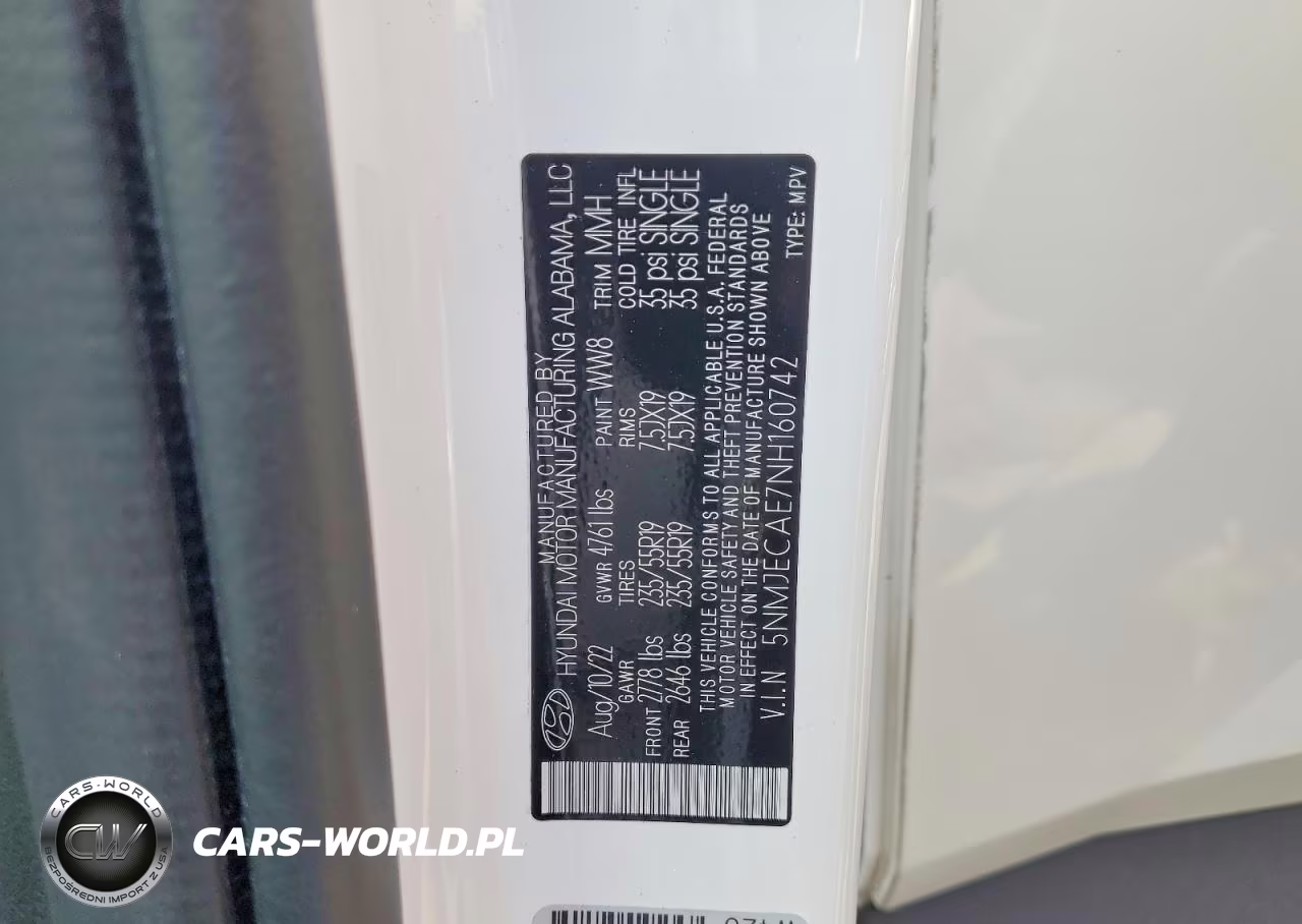2022 Hyundai Tucson Limited VIN:5NMJECAE7NH160742 - 13