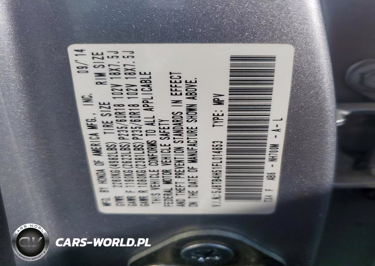 2015 Acura Rdx Technology VIN:5J8TB4H51FL014853 - 12