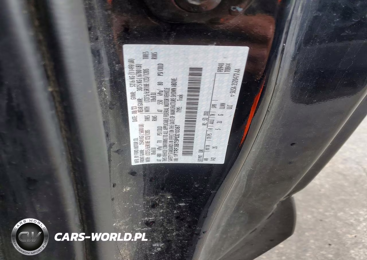 2023 Ford F350 Super Duty VIN:1FTRF3BT5PEE10367 - 12
