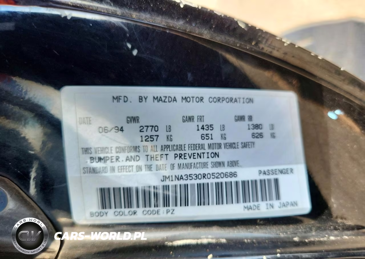 1994 Mazda Mx-5 Miata VIN:JM1NA3530R0520686 - 12