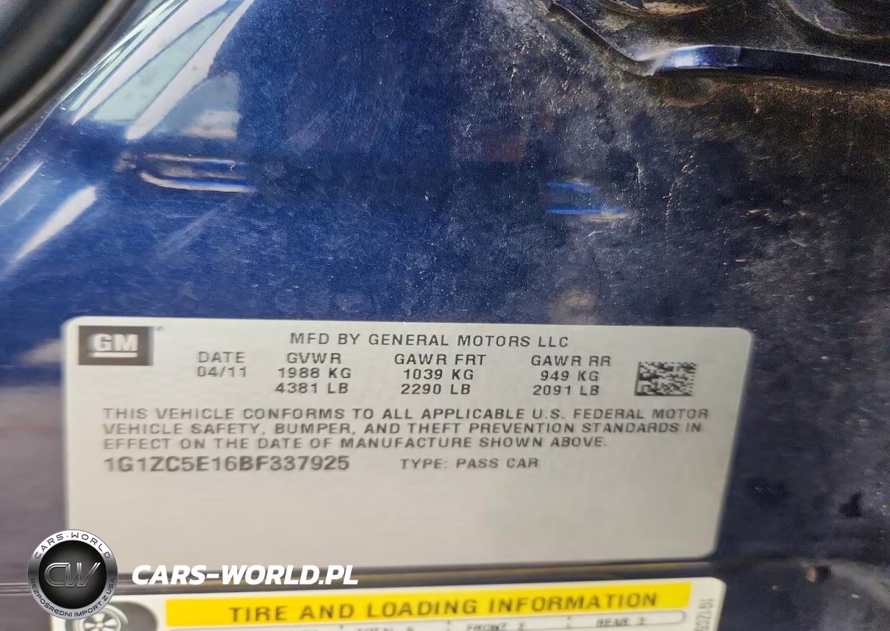 2011 Chevrolet Malibu 1Lt VIN:1G1ZC5E16BF337925 - 12