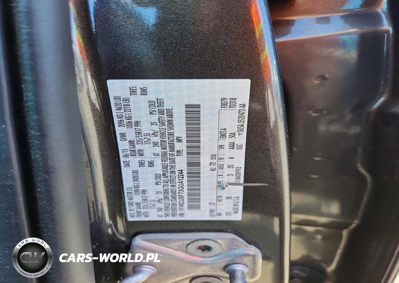 2016 Ford Escape S VIN:1FMCU0F73GUA12244 - 13
