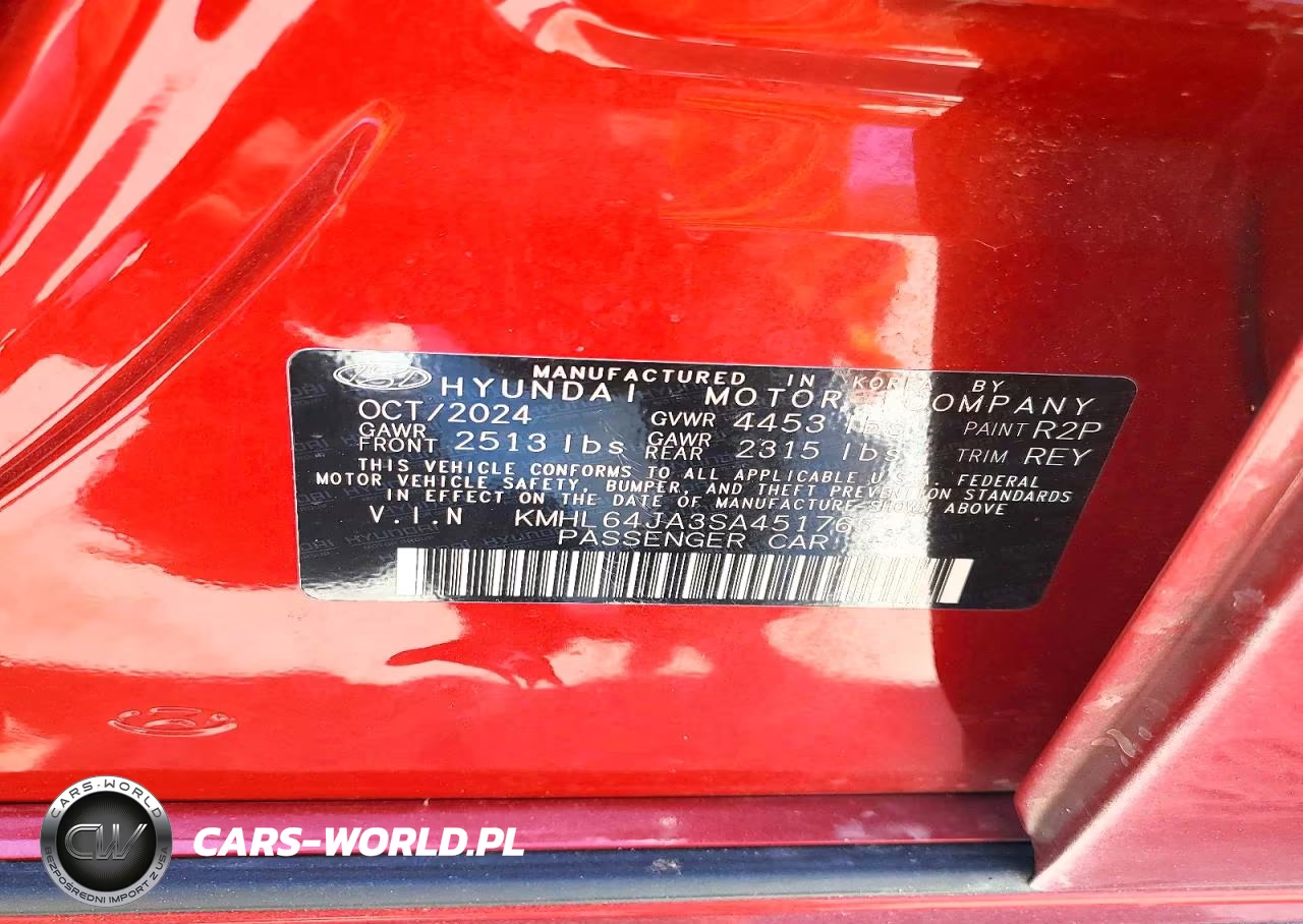 2025 Hyundai Sonata Sel VIN:KMHL64JA3SA451765 - 13