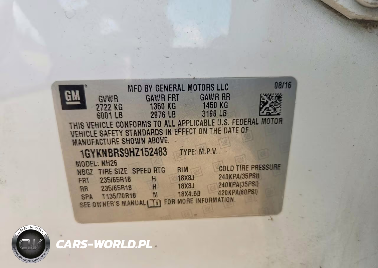 2017 Cadillac Xt5 Luxury VIN:1GYKNBRS9HZ152483 - 14
