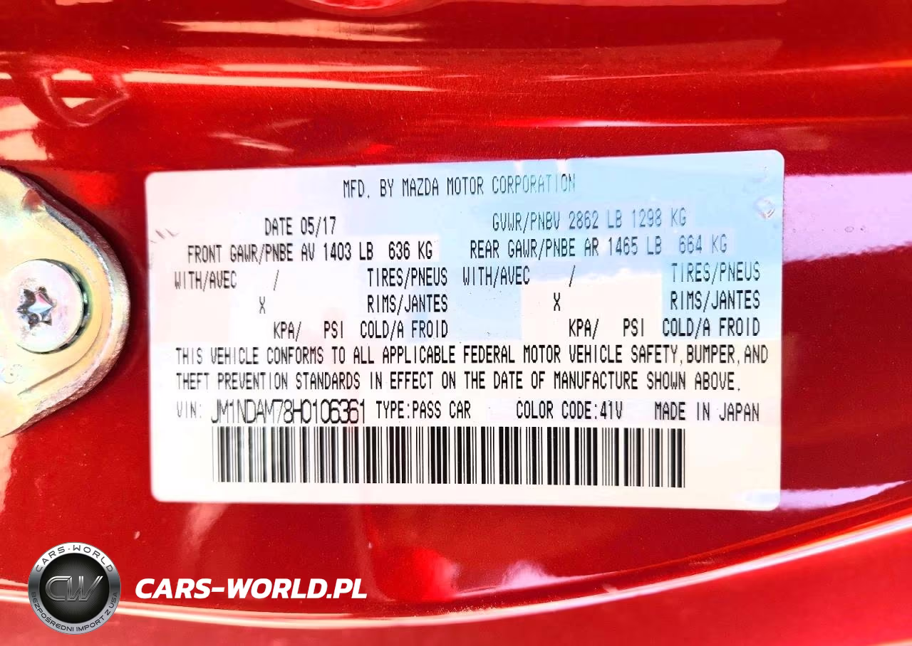 2017 Mazda Mx-5 Miata Grand Touring VIN:JM1NDAM78H0106361 - 12