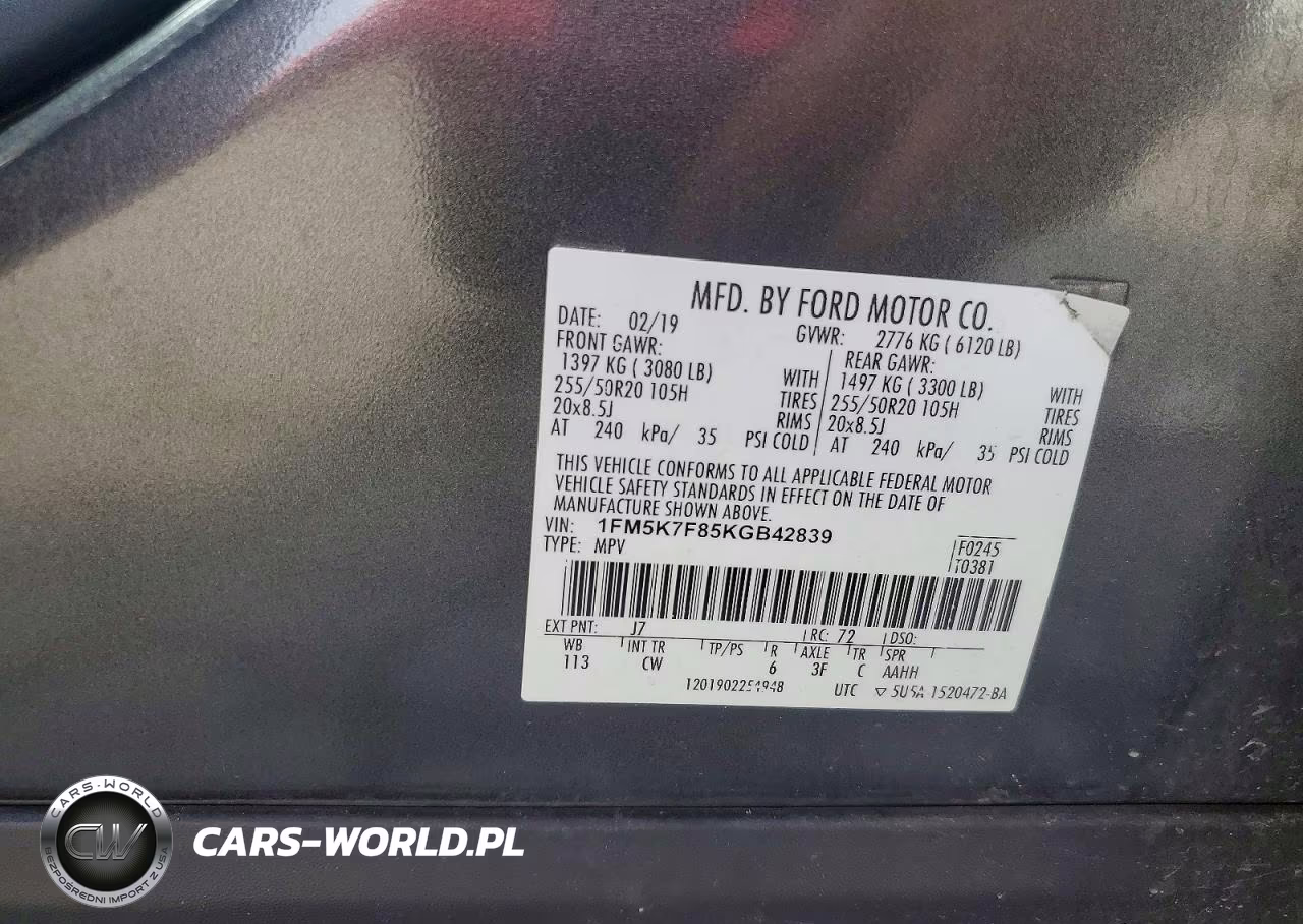 2019 Ford Explorer Limited VIN:1FM5K7F85KGB42839 - 13