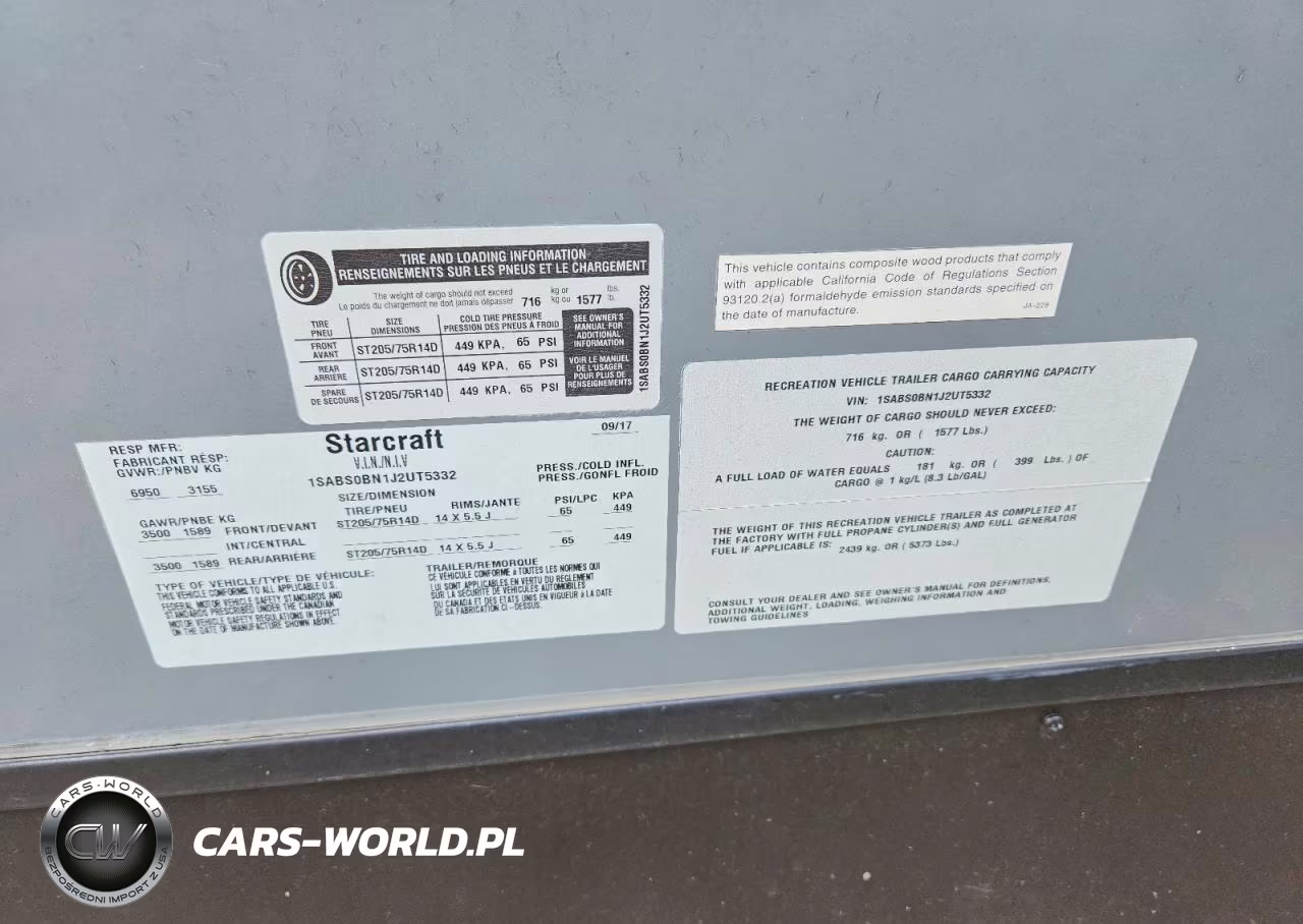 2018 Starcraft Autumn Ar Recreational Vehicle (Rv) VIN:1SABS0BN1J2UT5332 - 10
