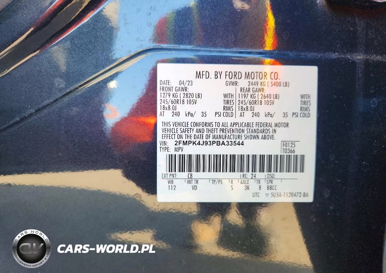 2023 Ford Edge Sel VIN:2FMPK4J93PBA33544 - 13