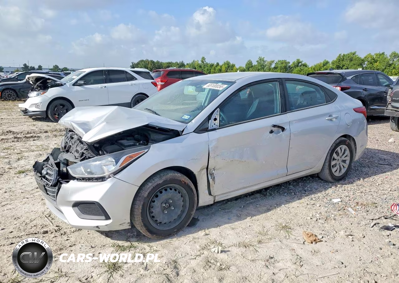 2022 Hyundai Accent Se VIN:3KPC24A67NE184868 - 1