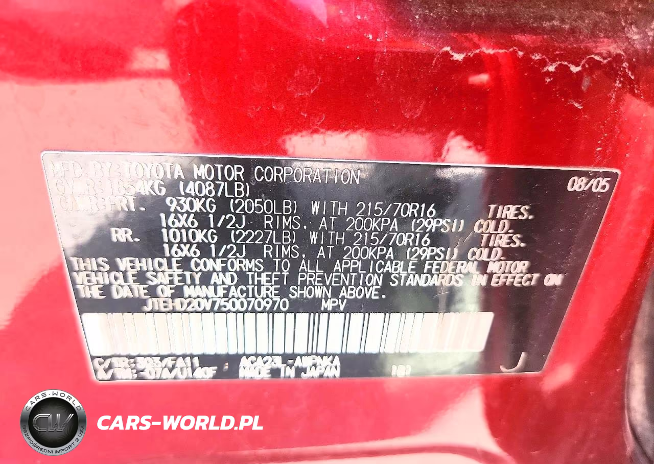 2005 Toyota Rav4 Base VIN:JTEHD20V750070970 - 13