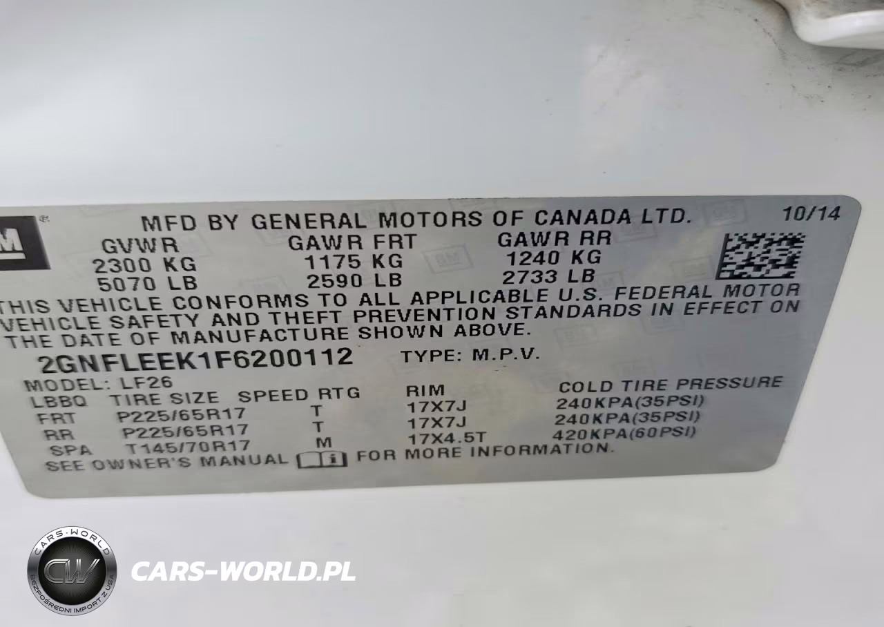 2015 Chevrolet Equinox Ls VIN:2GNFLEEK1F6200112 - 14