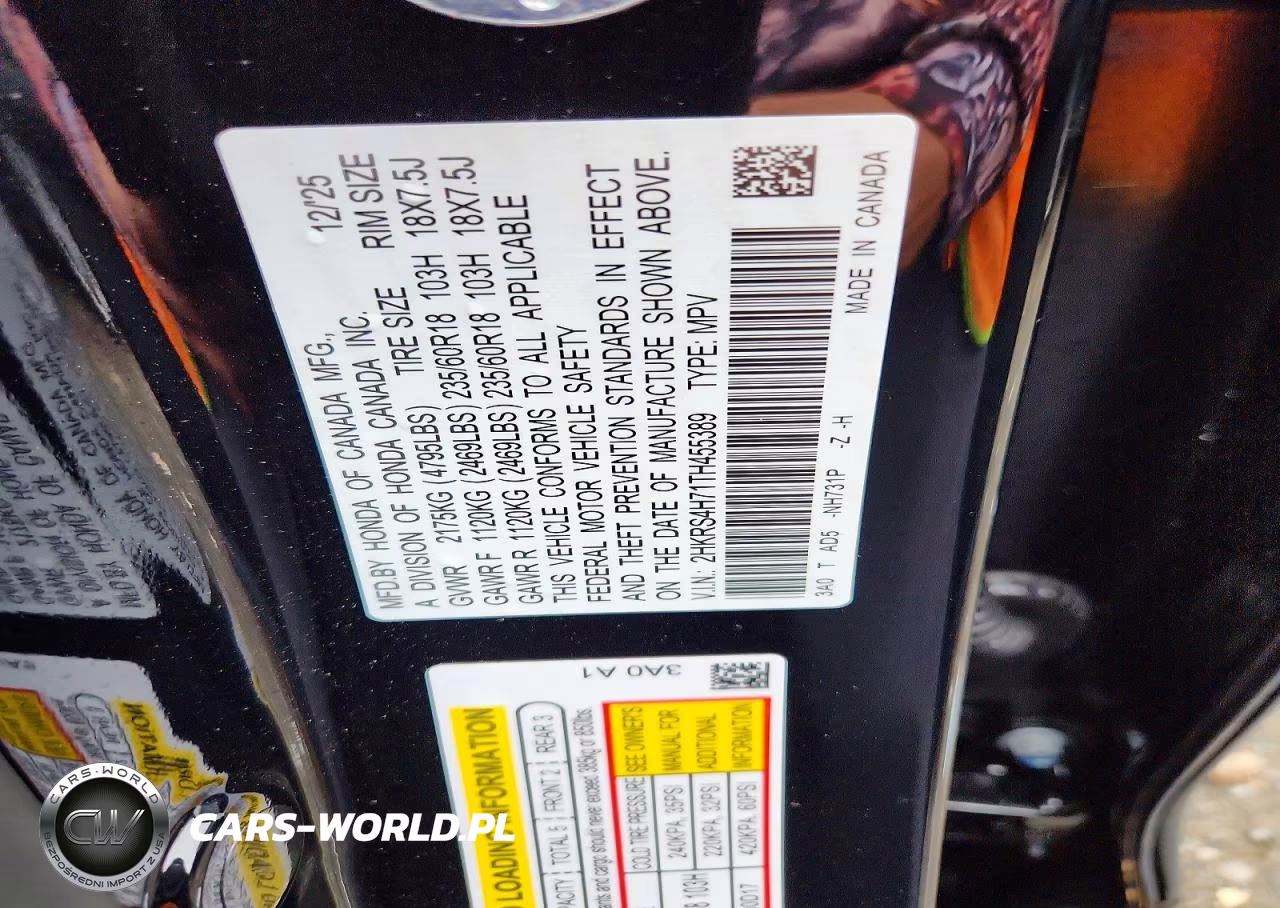 2026 Honda Cr-V Exl VIN:2HKRS4H71TH455389 - 13