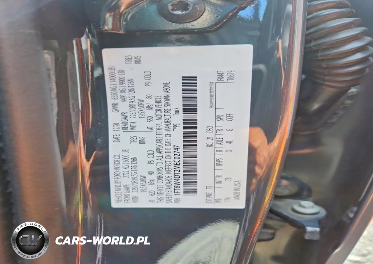 2021 Ford F450 Super Duty VIN:1FT8W4DT2MEC02747 - 13